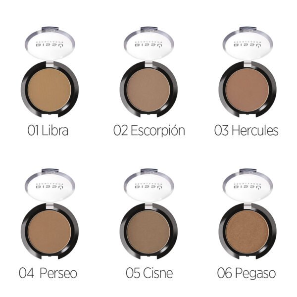 Colores disponibles de bronceador bissú