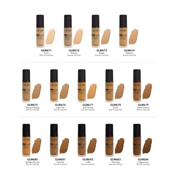 Maquillaje Pro Matte Foundation  L.A.Girl - Image 2