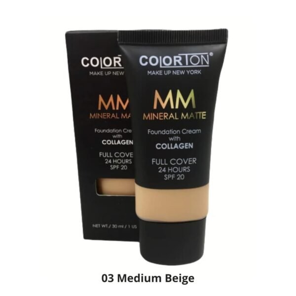 Maquillaje Liquido Mineral Matte con Colágeno Colorton - Image 4