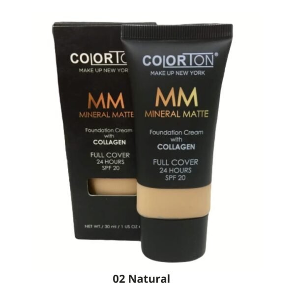 Maquillaje Liquido Mineral Matte con Colágeno Colorton - Image 3