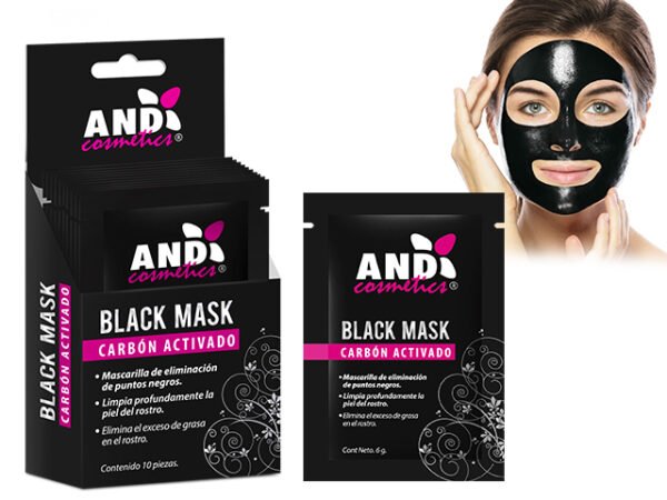 Mascarilla Negra con Carbón Activado And