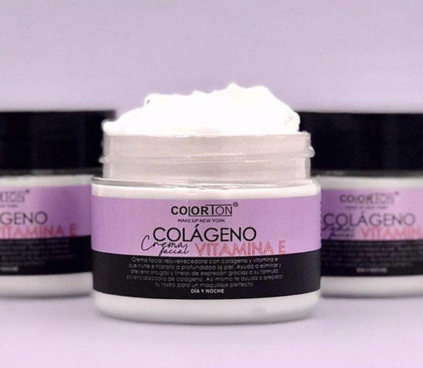 Crema Facial con Colágeno y Vitamina E - Colorton