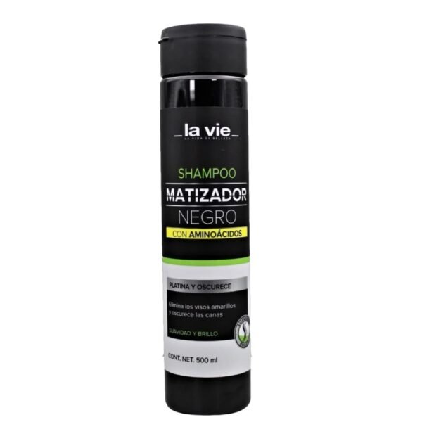 Shampoo Matizador Negro Recargado La Vie 500 ml
